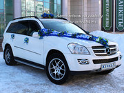 Прокат джипа на свадьбу,  белый Mercedes GL.